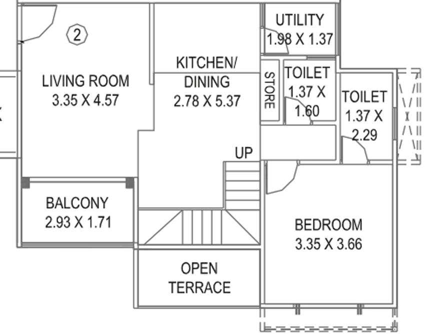 2 BHK Flat in Shree Ananyaa Grace in Manjalpur, Vadodara - Image 905839