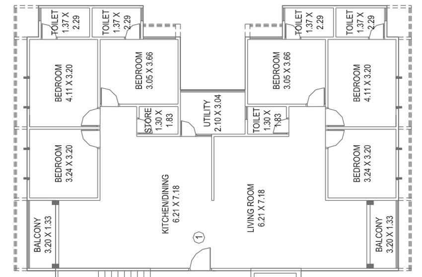 6 BHK Flat in Shree Ananyaa Grace in Manjalpur, Vadodara - Image 905841