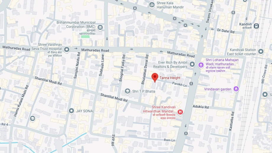 Location of Tanna Heights in Kandivali West, Mumbai - Image 376089