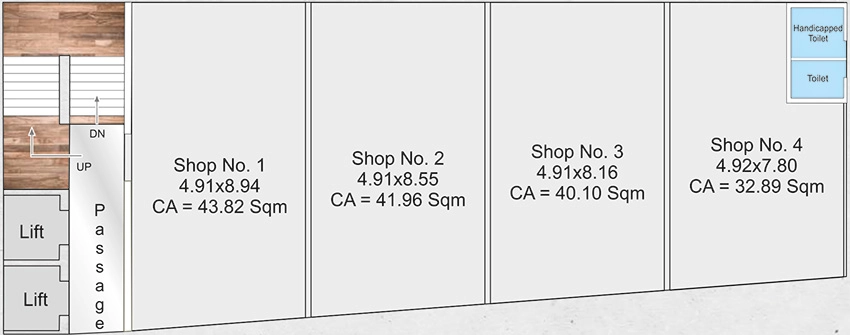 Floor Plan of Sharvaya Sampriti in Althan, Surat - Image 374972
