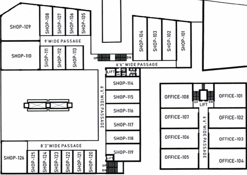 Floor Plan of Anjani Shivanjani Hub in Rander, Surat - Image 374995