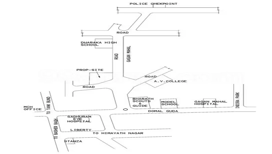 Location of Gharonda Seshamandir in Himayat Nagar, Hyderabad - Image 374988