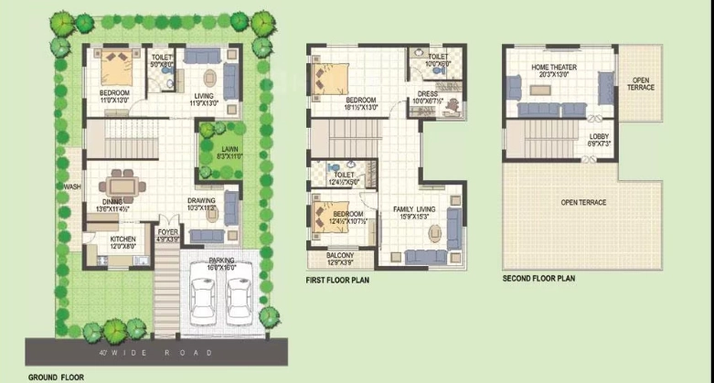 3 BHK House/Villa in Green Icons Isle in Lakdikapul, Hyderabad - Image 905818