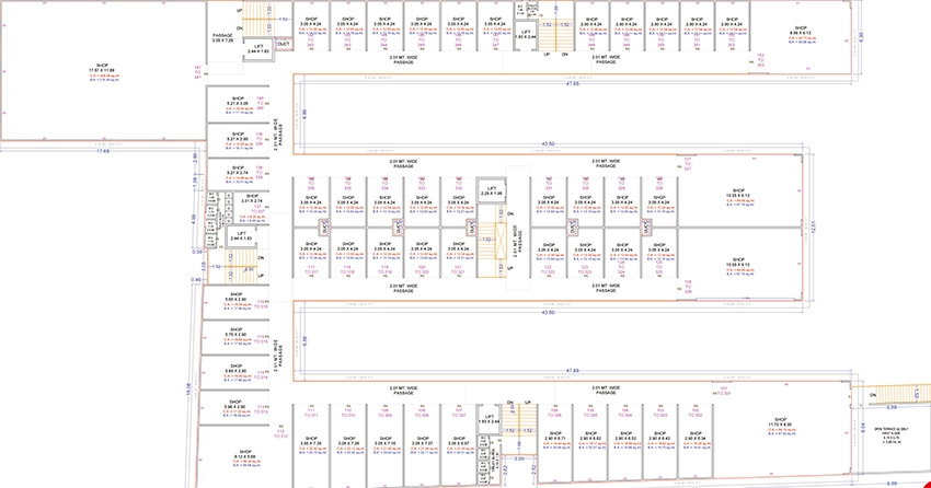 Floor Plan of Shree Rangila Park in Mota Varachha, Surat - Image 375072