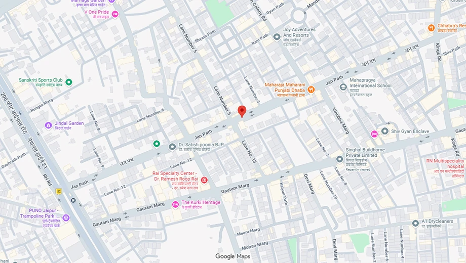 Location of Kothari Indraprastha in Nirman Nagar, Jaipur - Image 375068