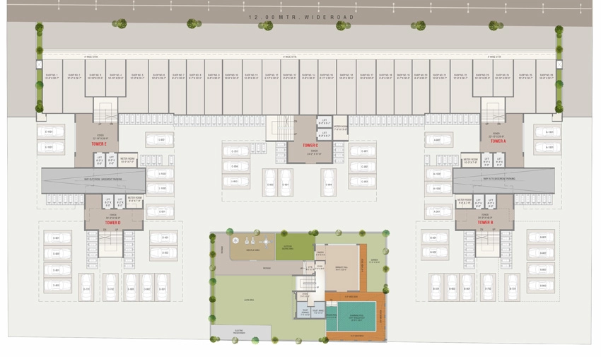 Master Plan of Aavkar Glorious in Gotri, Vadodara - Image 375082