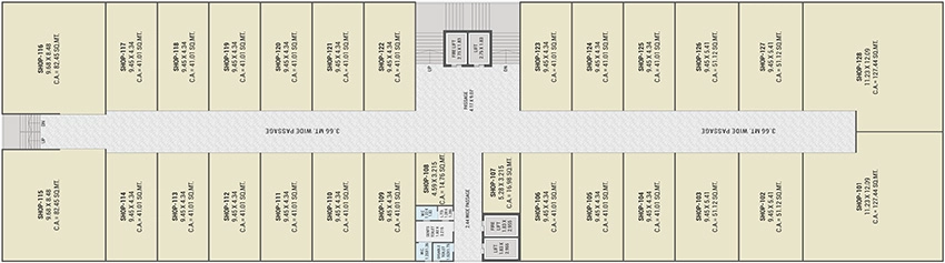 Floor Plan of Shree UM Corridor in Khatodra, Surat - Image 375088
