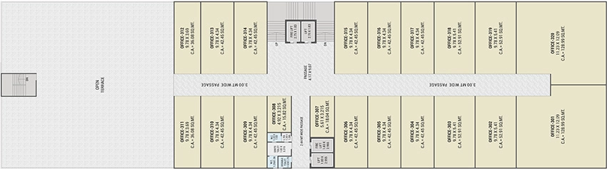 Floor Plan of Shree UM Corridor in Khatodra, Surat - Image 375089