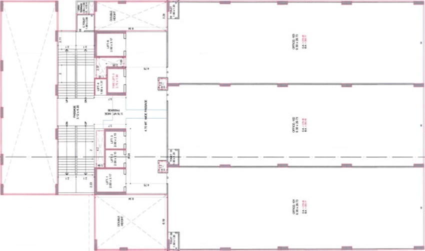 Floor Plan of Shree Victoria Business Centre in Adajan, Surat - Image 375118