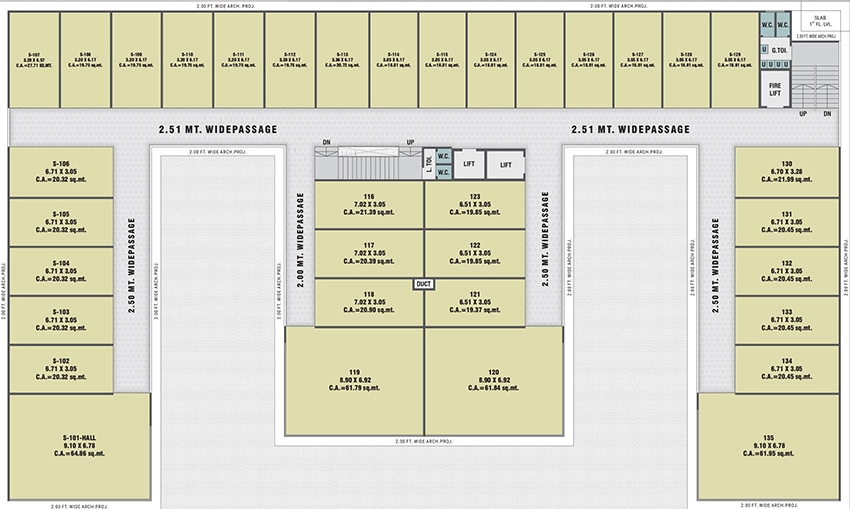 Floor Plan of Shreeji The Galleria Business Hub 2 in Punagam, Surat - Image 375145