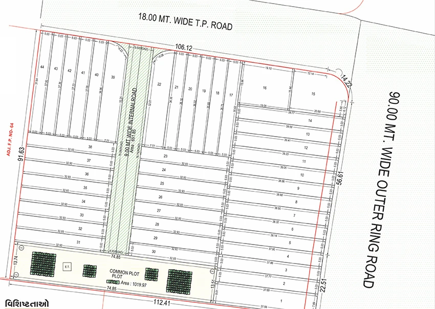 Master Plan of Shubh Eleganza in Saniya Hemad, Surat - Image 375153