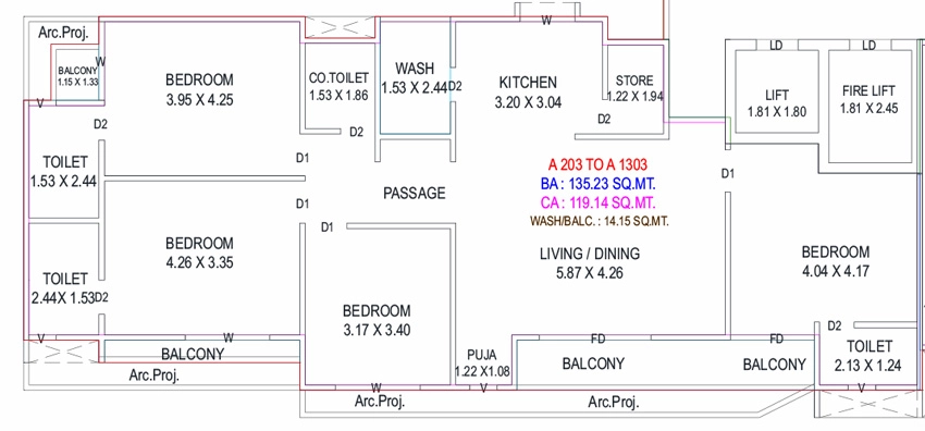 4 BHK Flat in Athashree Icon in Makarpura, Vadodara - Image 905898