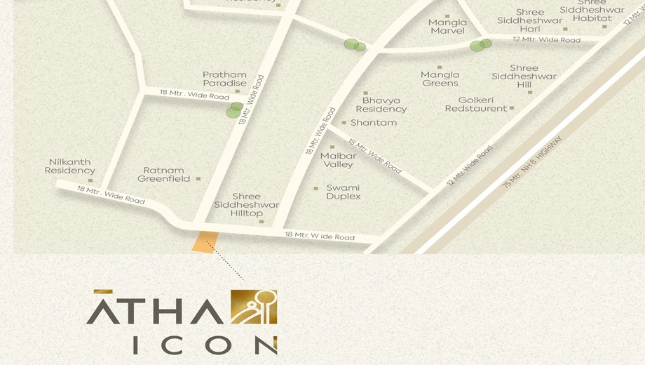 Location of Athashree Icon in Makarpura, Vadodara - Image 375170