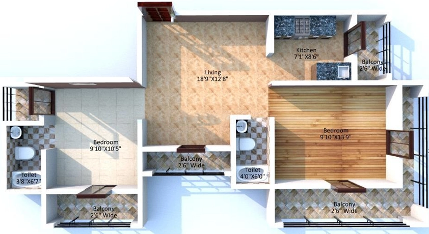 2 BHK Flat in Thakkar Gokul Heights in Kandivali West, Mumbai - Image 906466