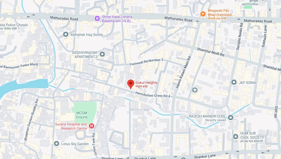 Location of Thakkar Gokul Heights in Kandivali West, Mumbai - Image 376402