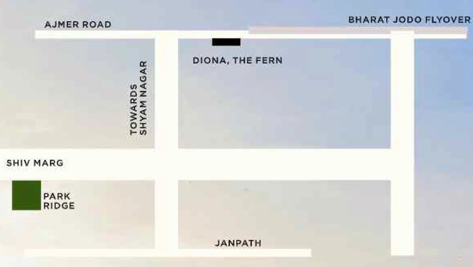 Location of Ruby Park Ridge in Shyam Nagar, Jaipur - Image 375221