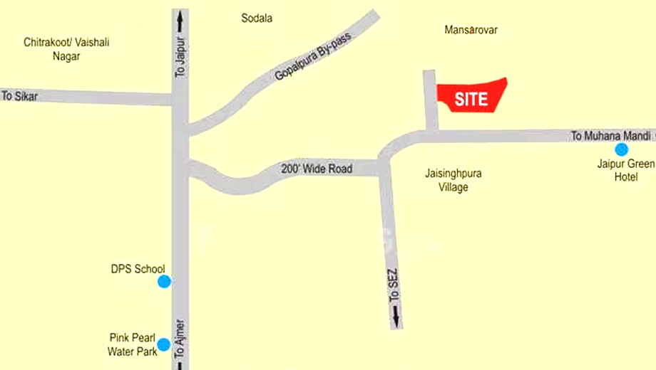 Location of Neelkanth Enclave in Jaisinghpura, Jaipur - Image 375237