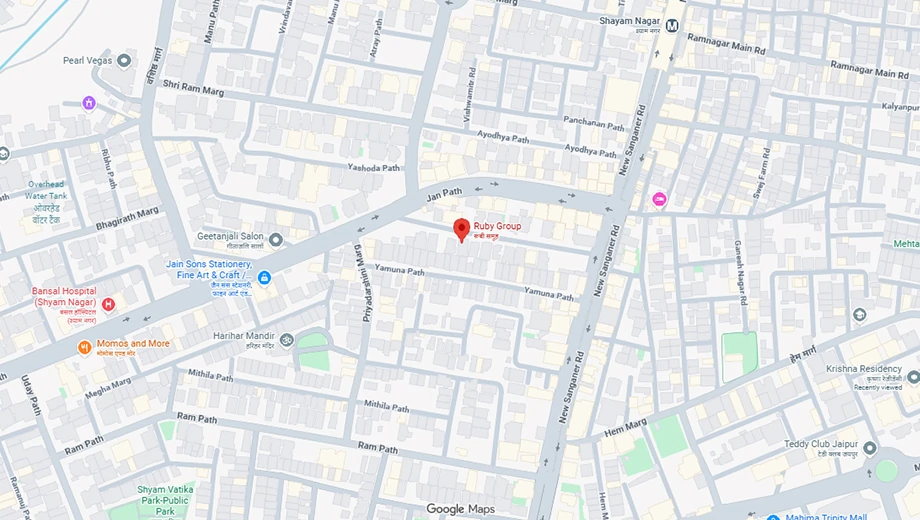 Location of Ruby Trinity in Shyam Nagar, Jaipur - Image 375251