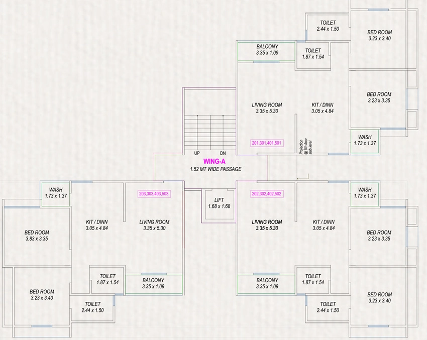 Floor Plan of AB Shree Nilkanth Resicom in Kapurai, Vadodara - Image 375256