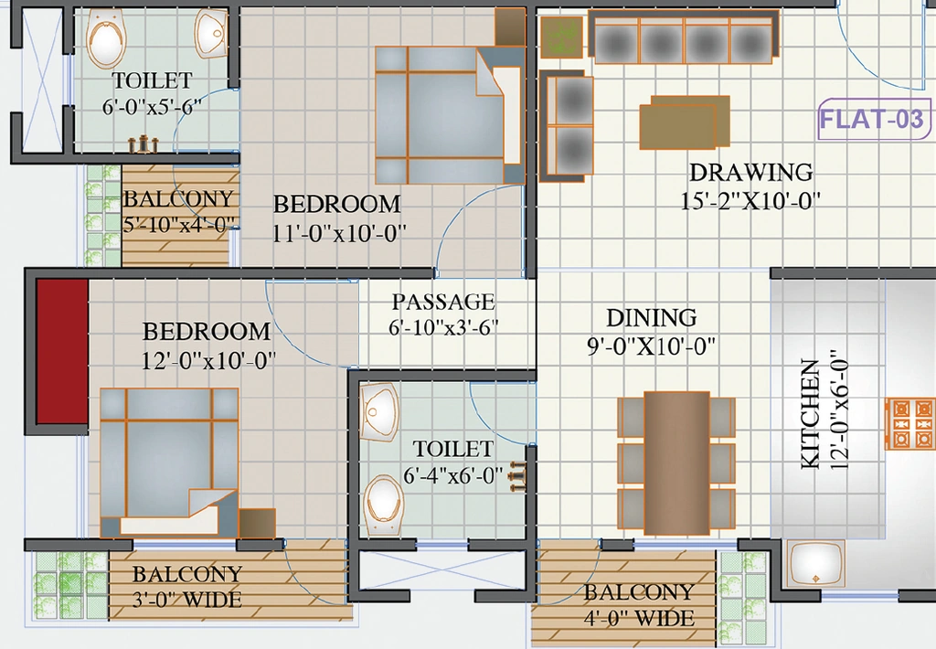 2 BHK Flat in Aadayae Ambika Enclave in Morabadi, Ranchi - Image 905944