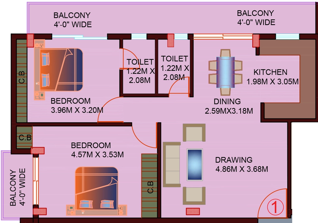 2 BHK Flat in Panchratna Keshri in Upper Bazar, Ranchi - Image 905961