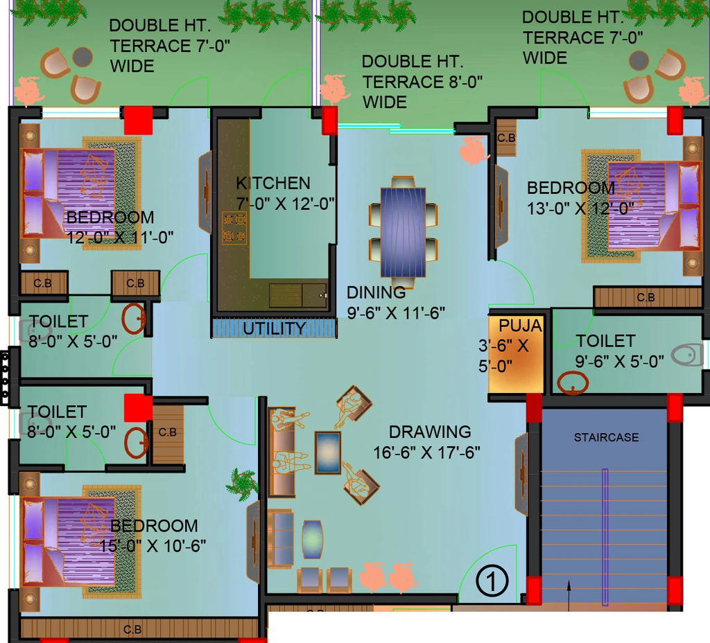 3 BHK Flat in Panchratna Pareek Square in Upper Bazar, Ranchi - Image 905965