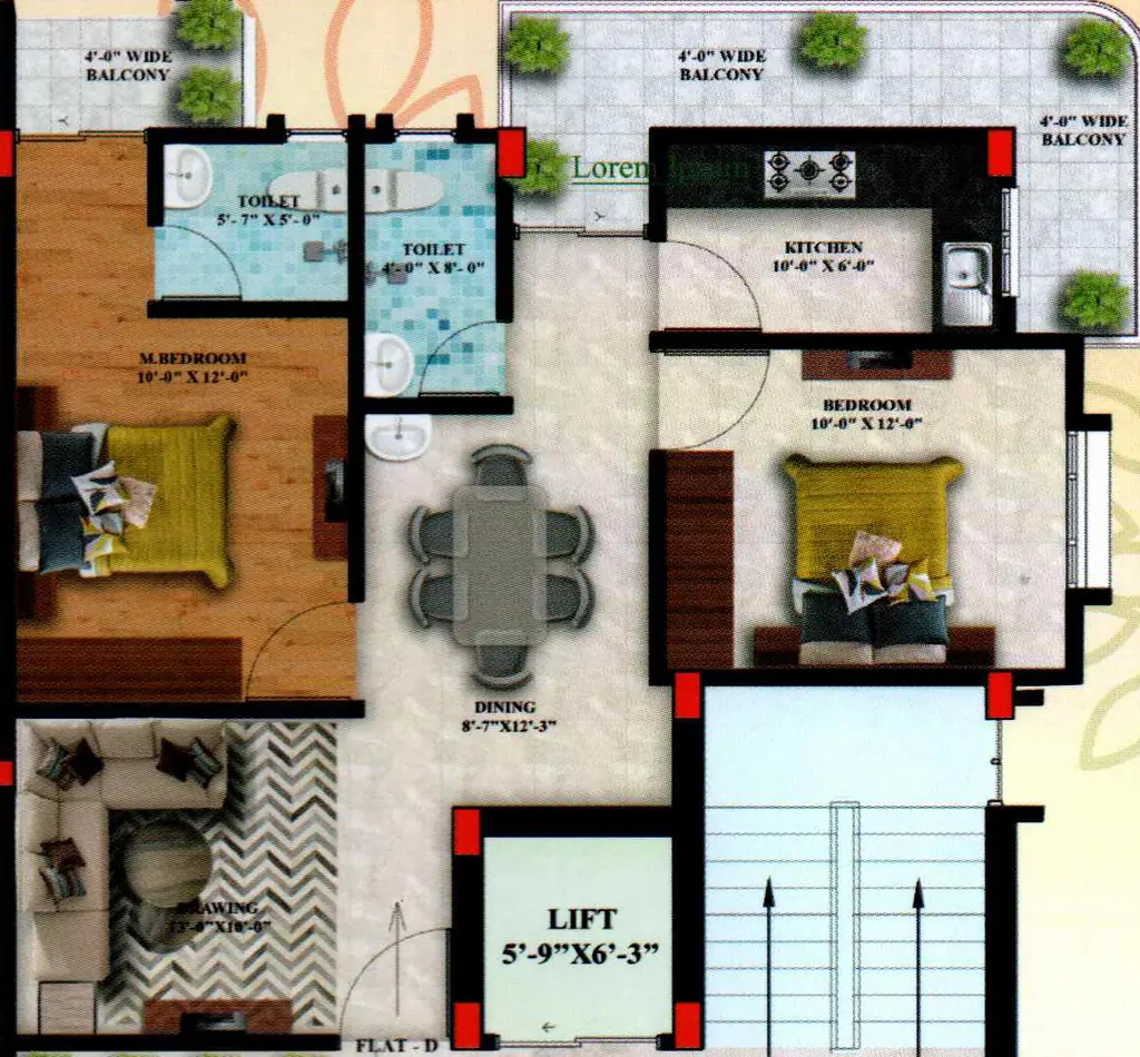 2 BHK Flat in Universe Vandna Palace in Morabadi, Ranchi - Image 905975