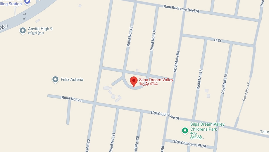 Location of SVKR Shilpa Dream Valley in Tellapur, Hyderabad - Image 375352