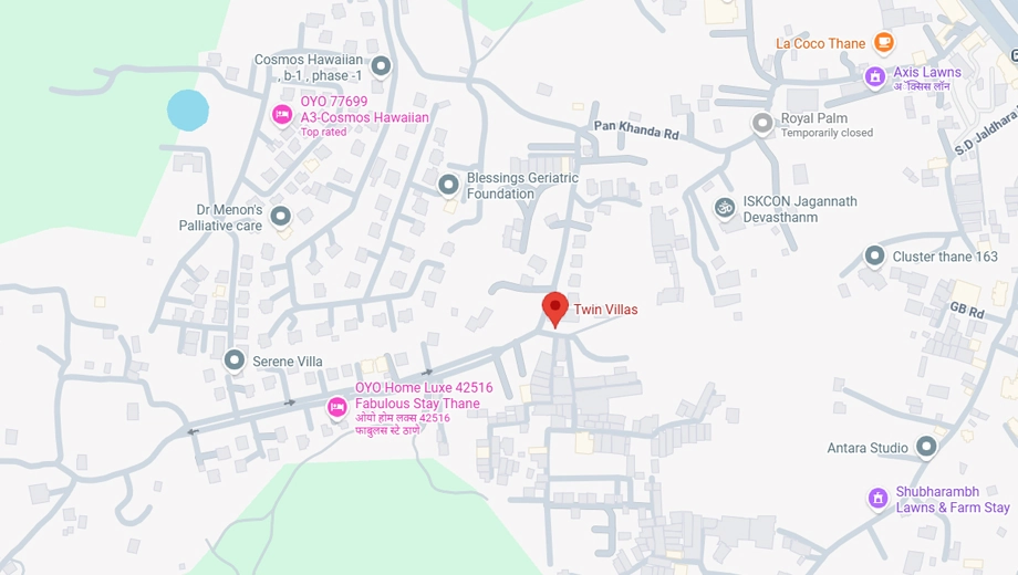 Location of Pavani Twin Villas in Jubilee Hills, Hyderabad - Image 375445