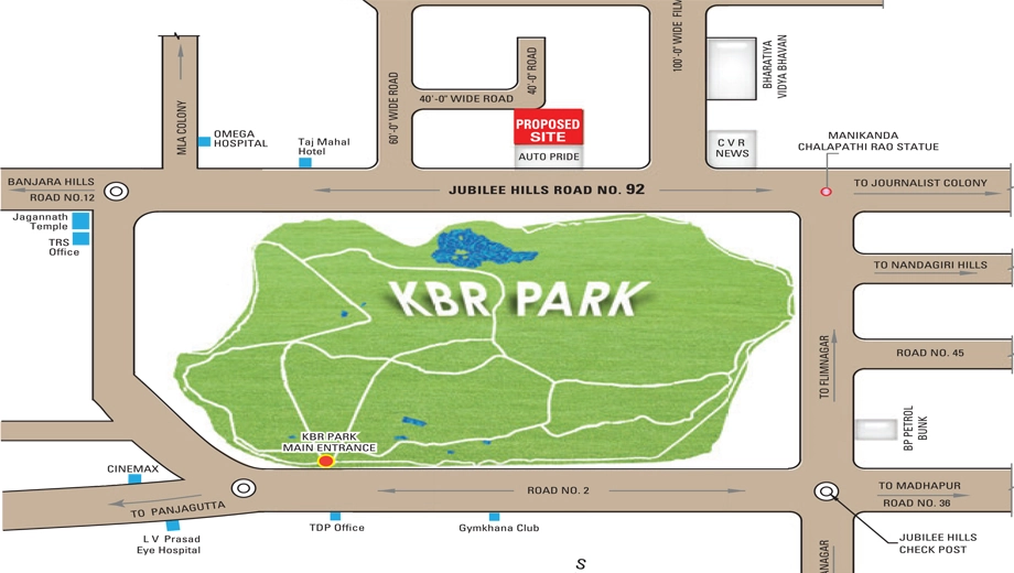 Location of R R Star Home in Film Nagar, Hyderabad - Image 375410