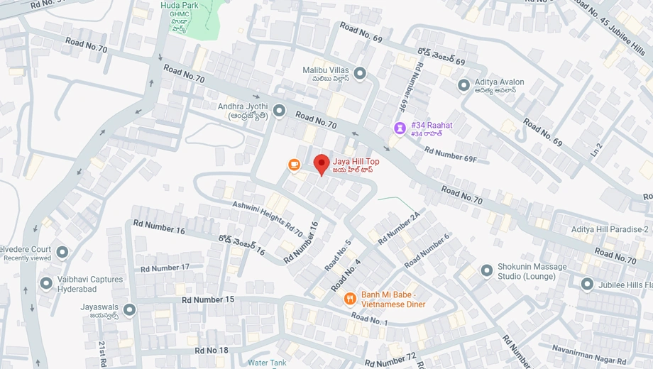 Location of RS Engineers Jaya Hilltop in Jubilee Hills, Hyderabad - Image 375376