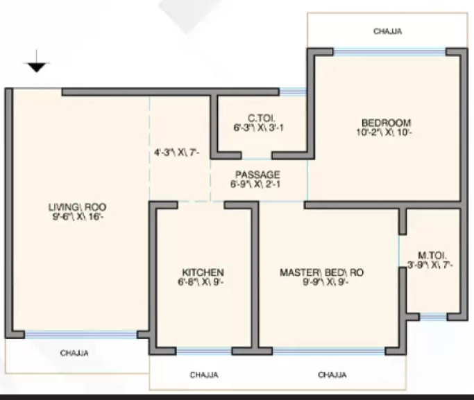 2 BHK Flat in Bhatia Dahisar Sumati CHS in Dahisar, Thane - Image 906462