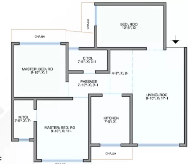 3 BHK Flat in Bhatia Dahisar Sumati CHS in Dahisar, Thane - Image 906463
