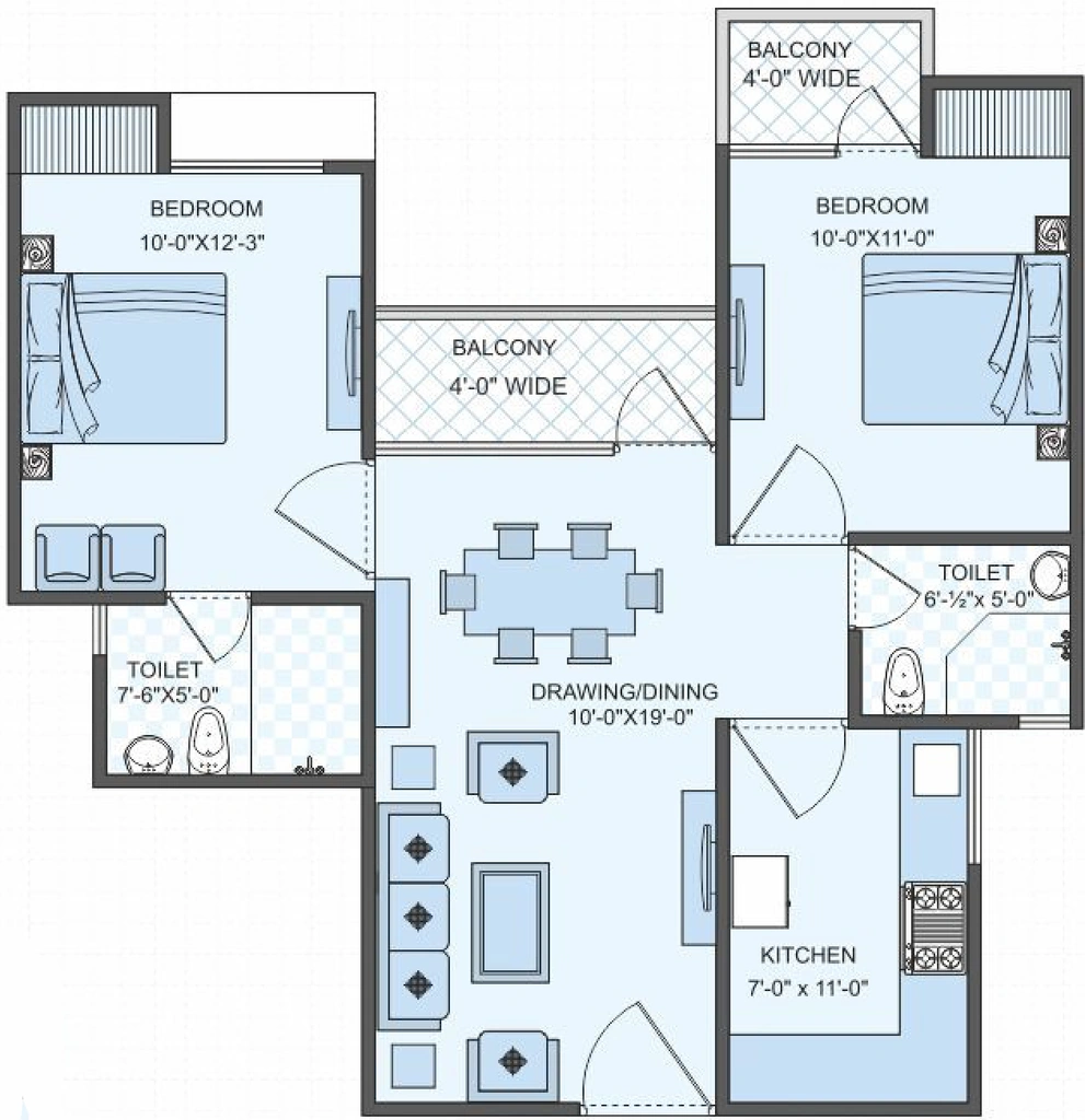 2 BHK Flat in Shiv Shankara Residency in Ajmer Road, Jaipur - Image 906045