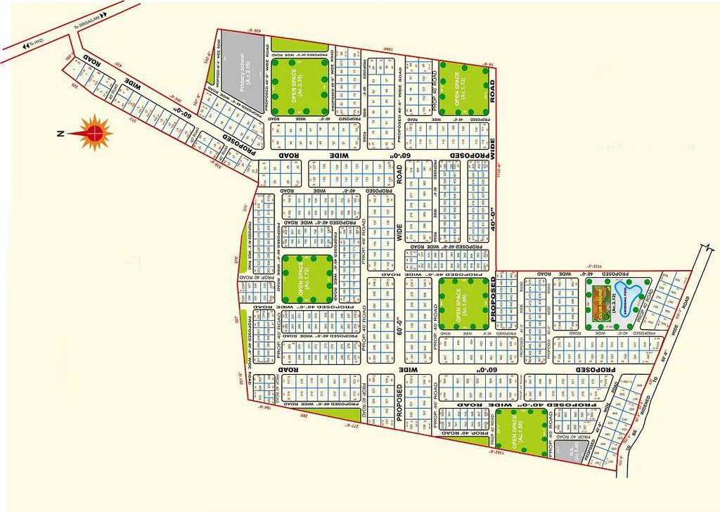 Master Plan of Land Fortune Weekend Homes in Jubilee Hills, Hyderabad - Image 375478