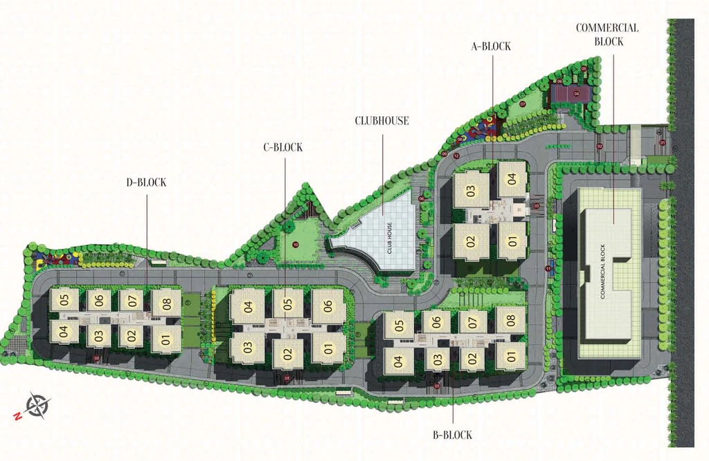 Master Plan of Sattva Magnus Shaikpet in Jubilee Hills, Hyderabad - Image 375502