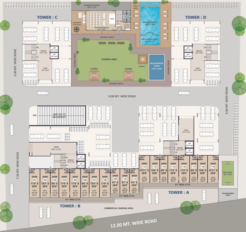 Master Plan of Shree Shyama Serene in Sevasi, Vadodara - Image 375545