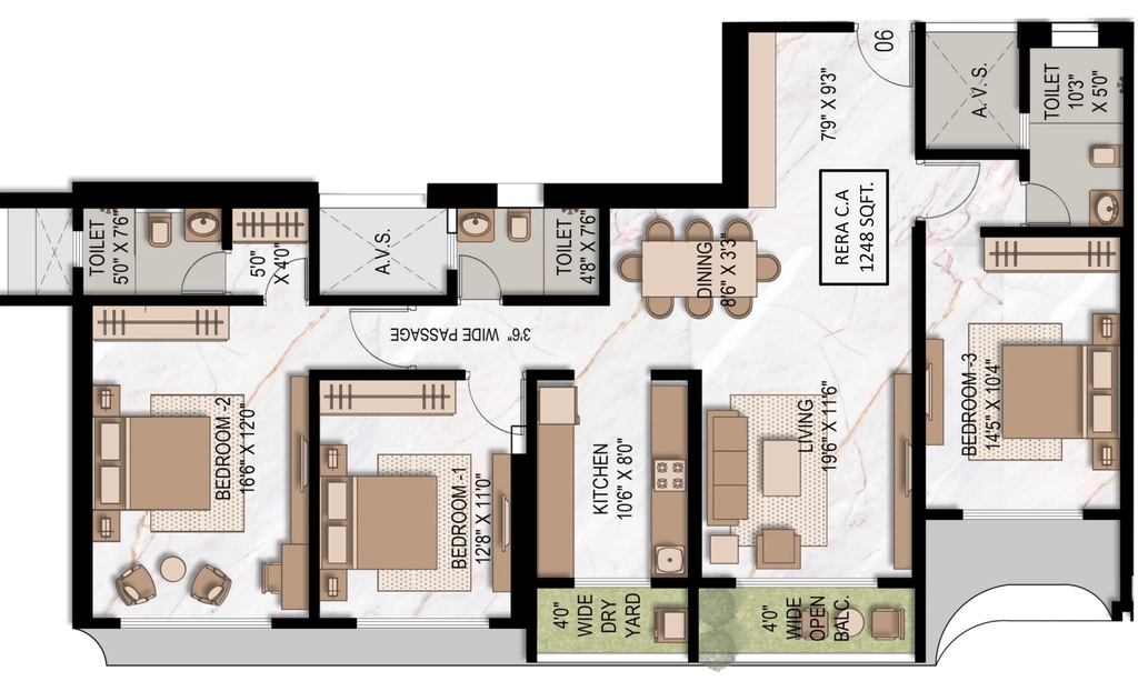 3 BHK Flat in M and K 7 Elements in Bandra West, Mumbai - Image 906087