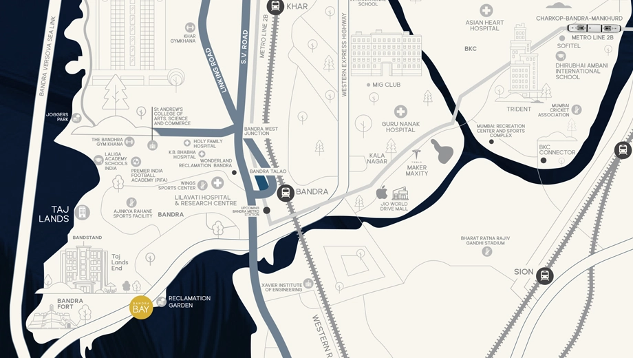 Location of M and K 7 Elements in Bandra West, Mumbai - Image 375633