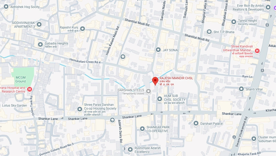 Location of Pranav Rajesh Mandir CHSL in Kandivali West, Mumbai - Image 376919