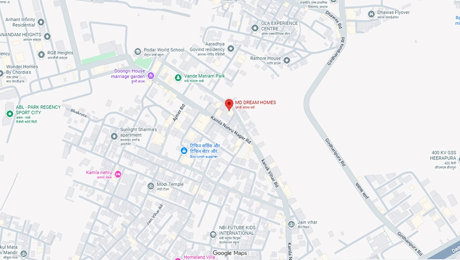 Location of SR MD Dream Homes in Ajmer Road, Jaipur - Image 375639