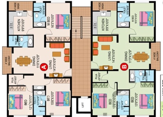 Floor Plan of Soudha Nucleus in Gachibowli, Hyderabad - Image 375642