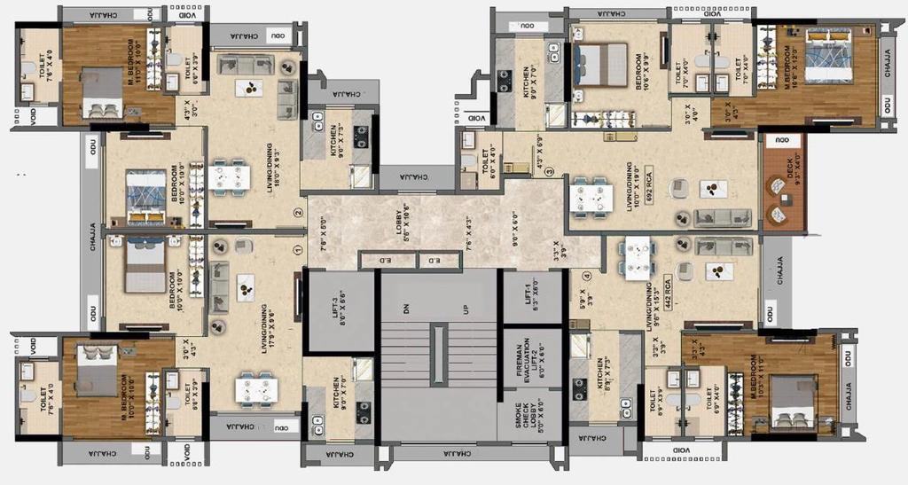 Floor Plan of Acres Abode in Malad West, Mumbai - Image 376388