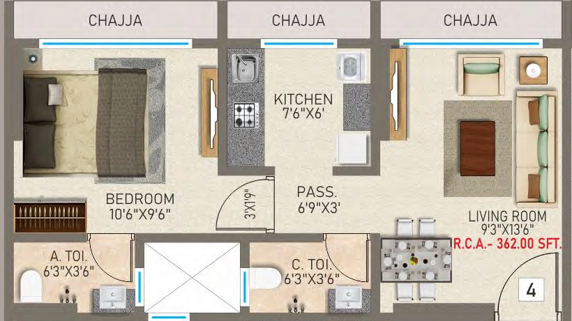 1 BHK Flat in Priyam Residency in Malad West, Mumbai - Image 906687
