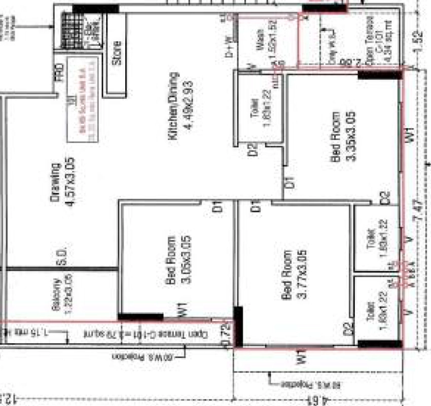 3 BHK Flat in Gopalanand Naroda Arise in Hanspura, Ahmedabad - Image 906111