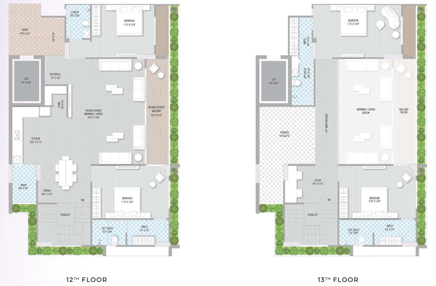 4 BHK Penthouse in Vishakha SeleQt in Gota, Ahmedabad - Image 906113