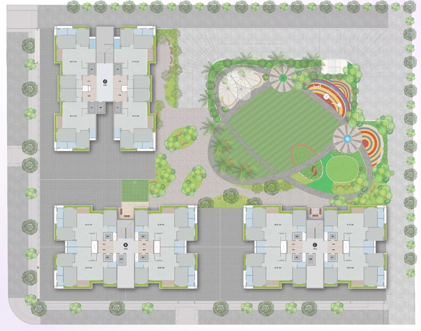 Master Plan of Vishakha SeleQt in Gota, Ahmedabad - Image 375721