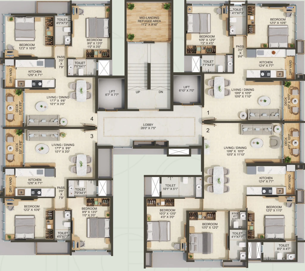 Floor Plan of Shree Deep Shikhar in Malad West, Mumbai - Image 376953