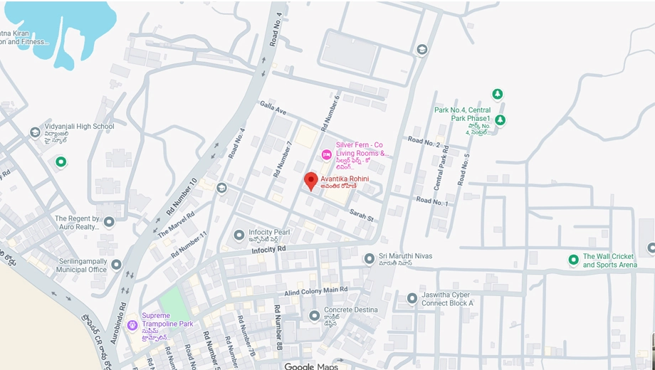Location of Avantikas Rohini in Gachibowli, Hyderabad - Image 375739
