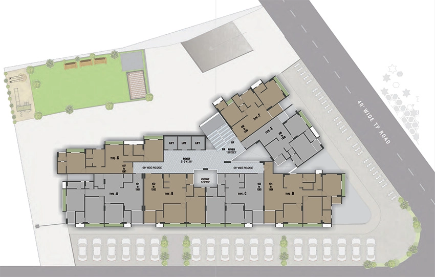 Master Plan of Aayat Avenue in Sarkhej, Ahmedabad - Image 375747